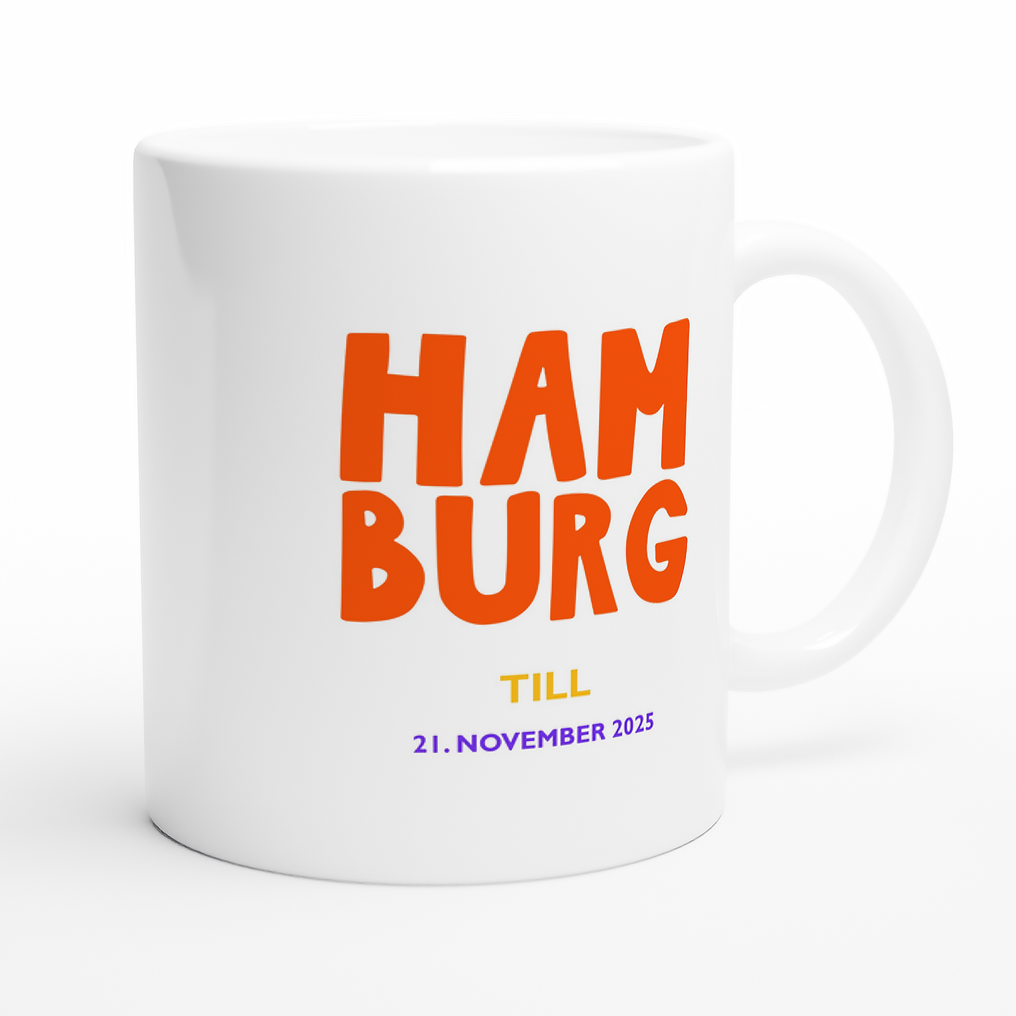 Geschenkidee: Tasse mit Hamburg-Motiv personalisierbar