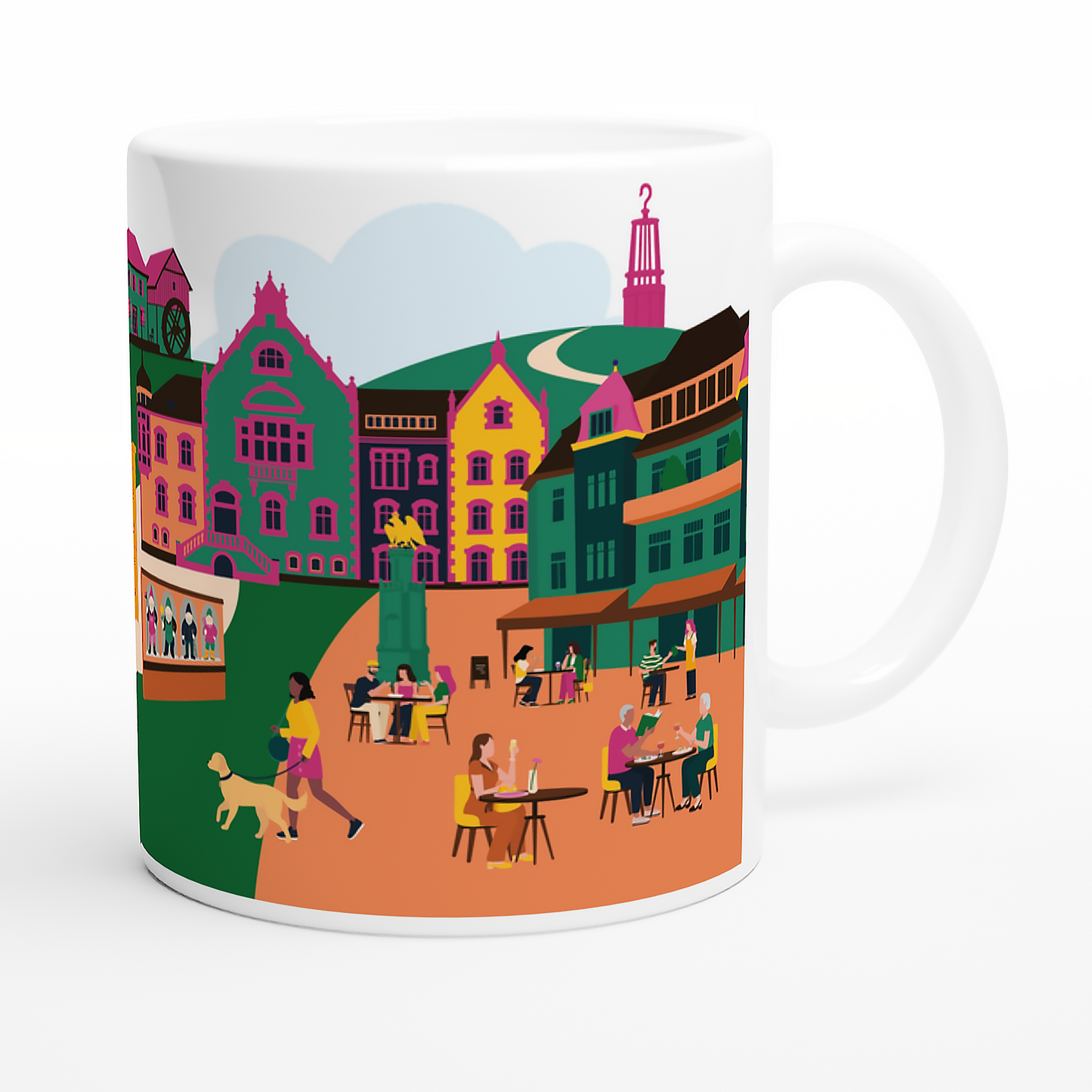 Design-Tasse mit Stadtmotiv Moers – perfekt als Geschenkidee oder Souvenir.