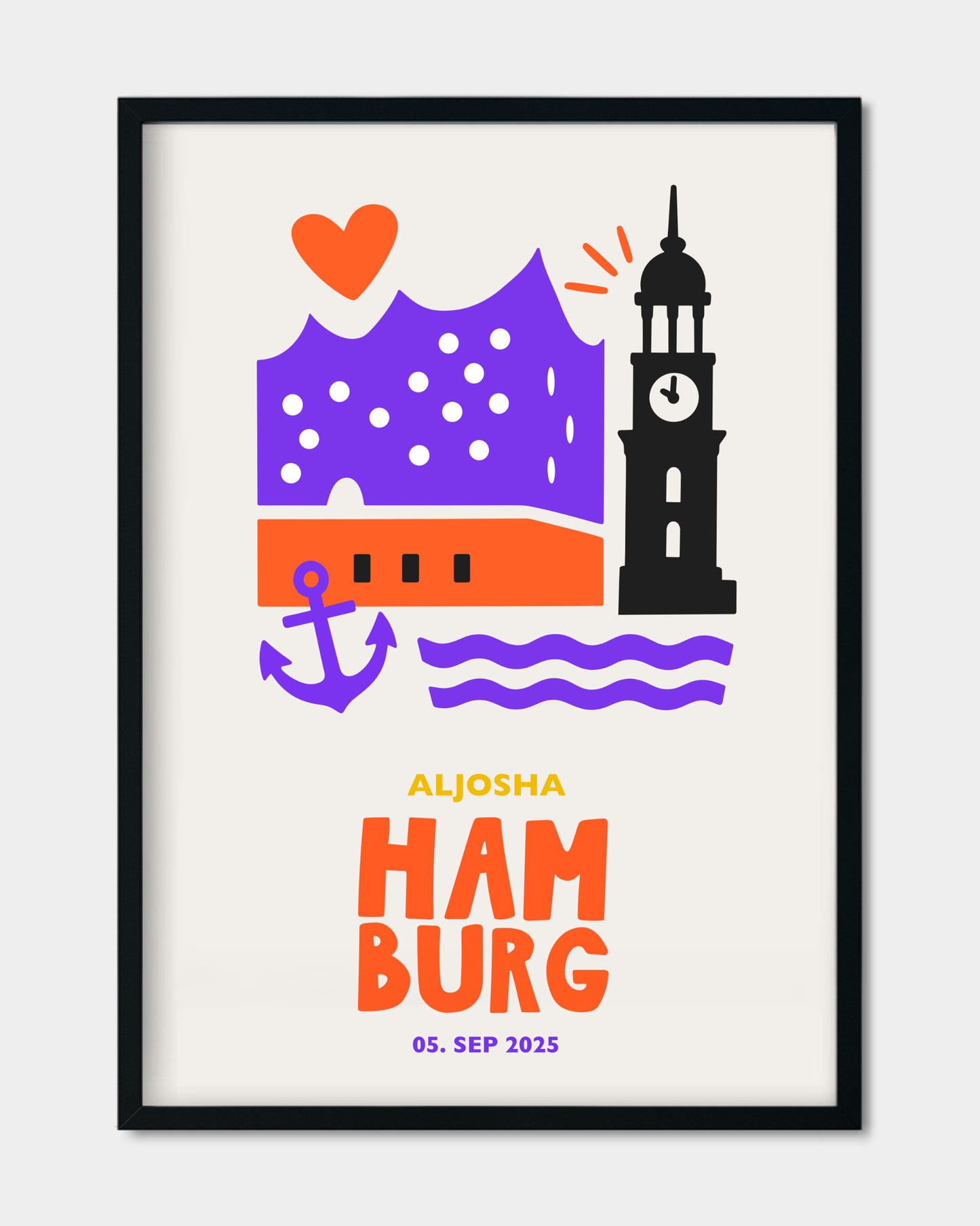 Urbanes Hamburg Souvenir als personalisiertes Geschenk