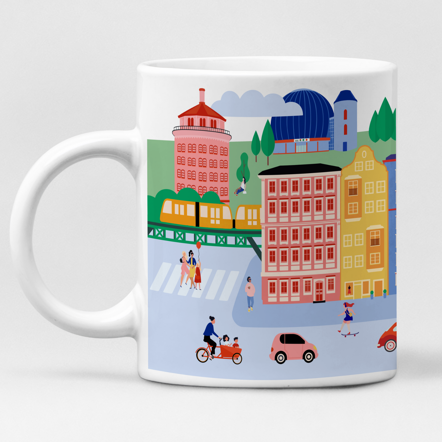 Geschenkidee Berlin Tasse mit urbaner Illustration