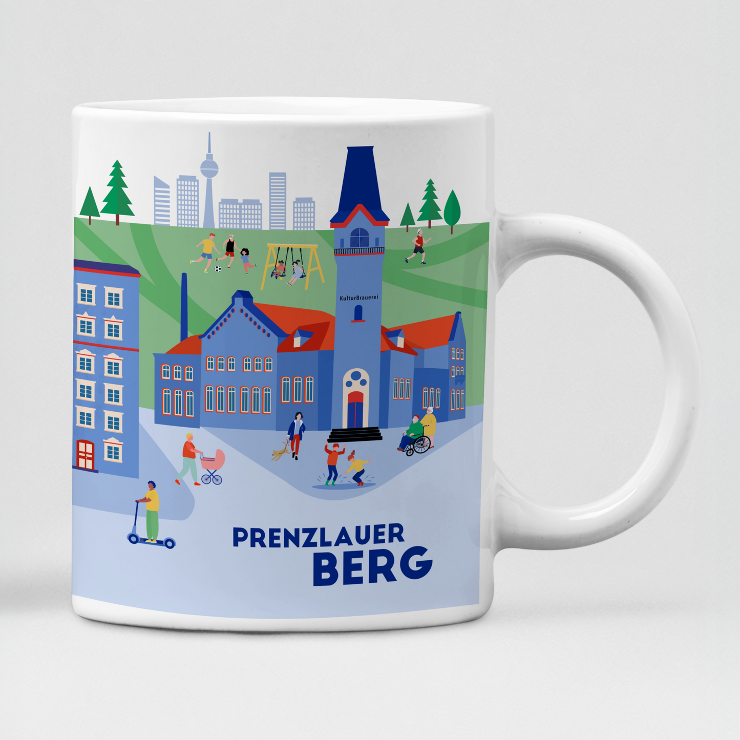 Illustrationstasse mit Prenzlauer Berg-Motiv Berlin