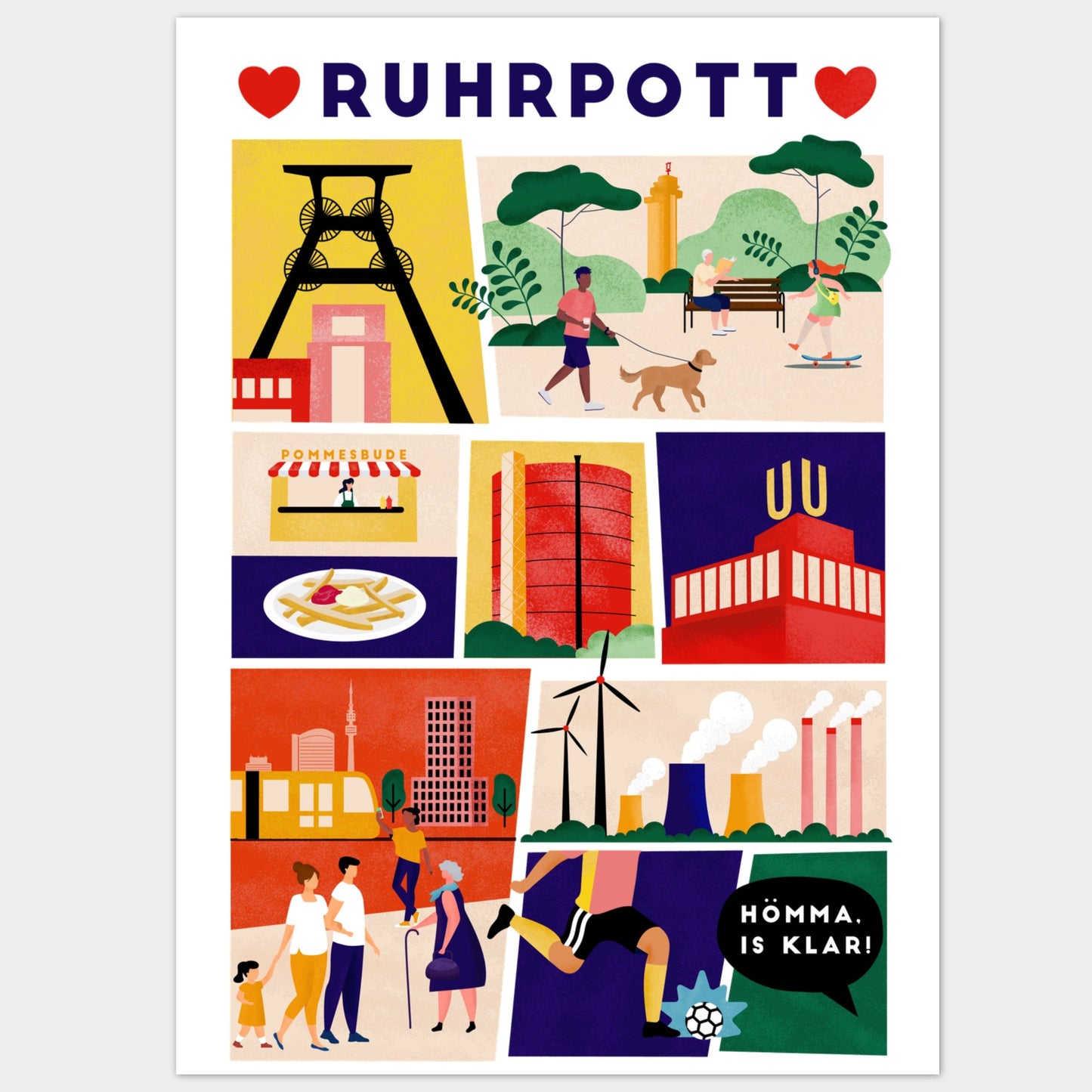 Ruhrpott Poster Illustration