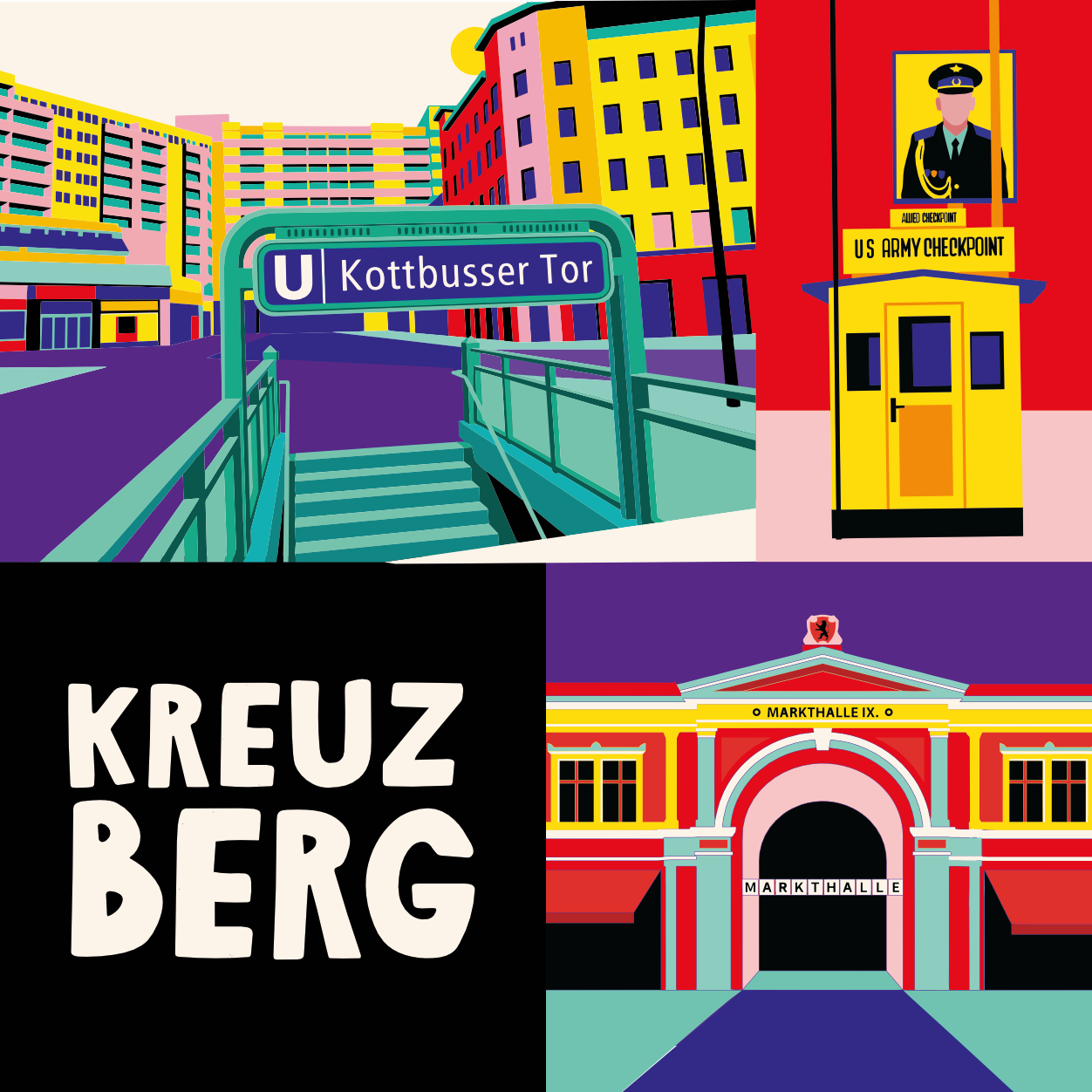 Kreuzberg Illustration von Rike Mayer