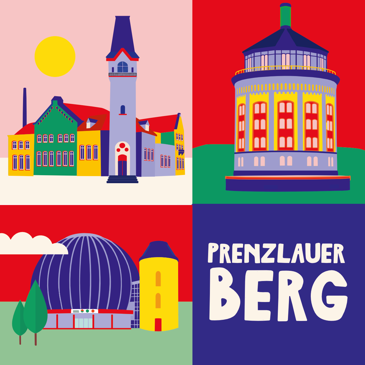 Berlin Prenzlauer Berg Illustration Pop Art