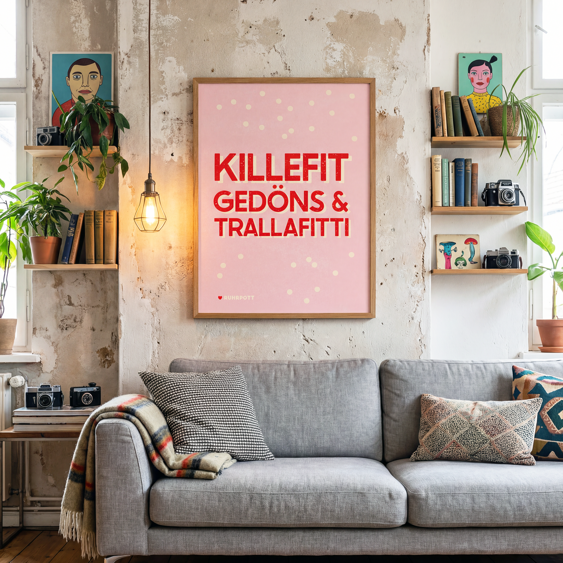 poster mit sprüchen killefit gedöns trallafitti ruhrpott wandkunst poster wohnzimmer
