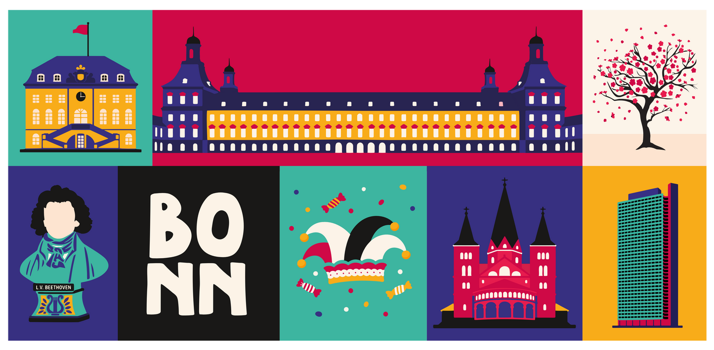 Bonn Illustration von Rike Mayer