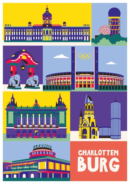 Illustration Berlin Charlottenburg von Rike Mayer