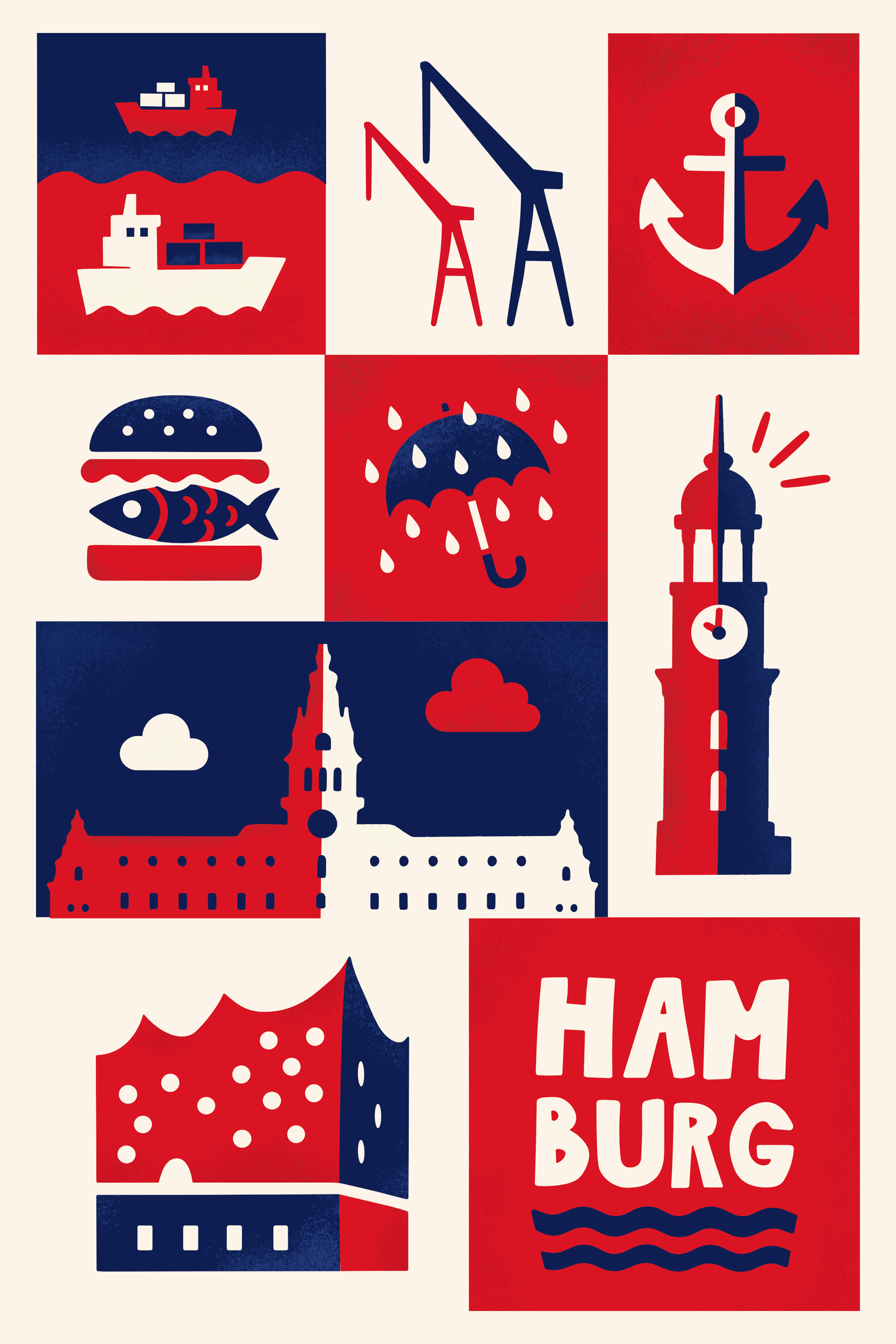 Kunstdruck Hamburg Leinwand – Hafenmotive & Stadtarchitektur