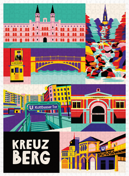ünstlerhaus Bethanien Berlin als urbanes und hochwertiges Puzzle Motiv.