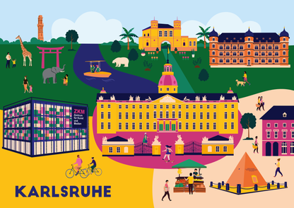 Geschenkidee Poster mit Karlsruher Motiven