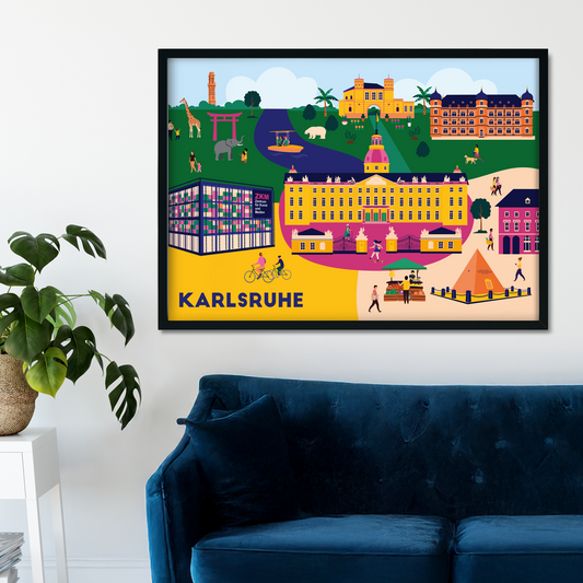Geschenkidee Poster mit Karlsruher Motiven