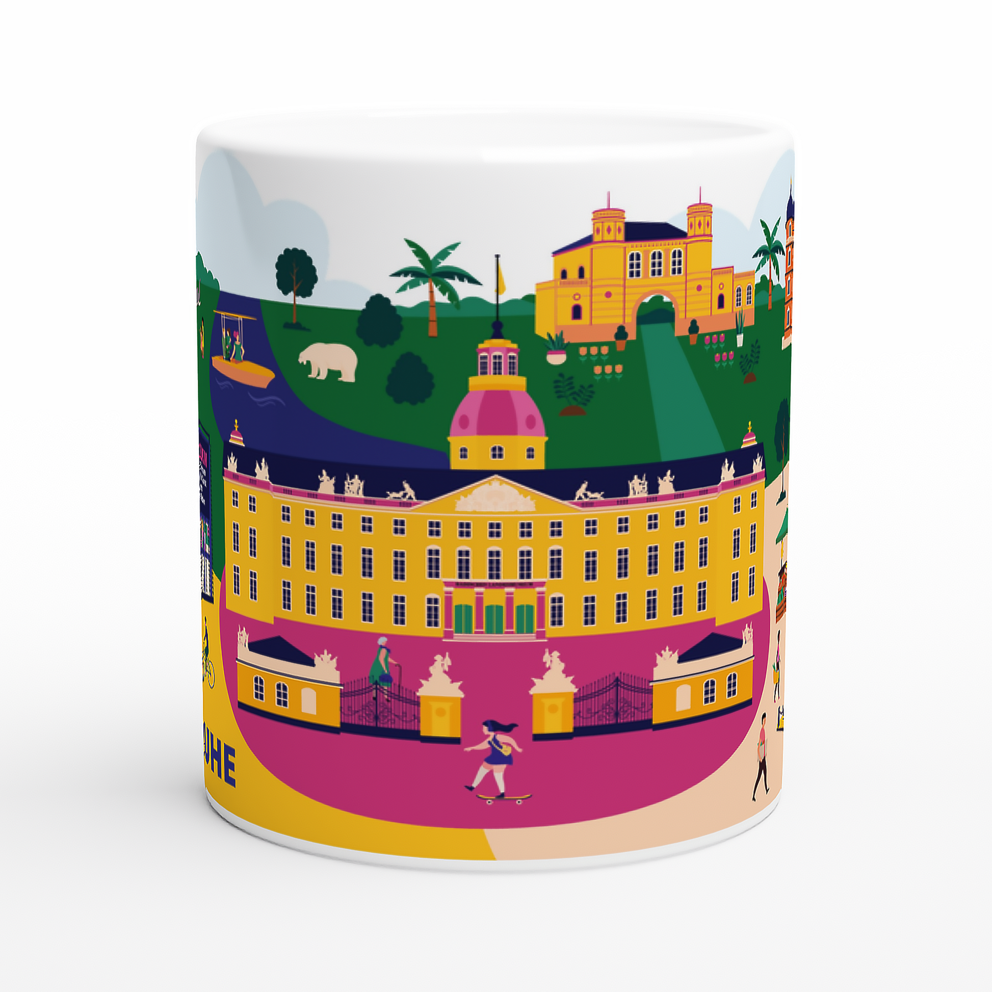 Design-Tasse Karlsruhe Sehenswürdigkeiten