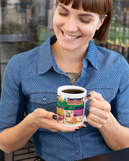 Kaffeetasse mit Karlsruhe Motive, Geschenkidee und Souvenir