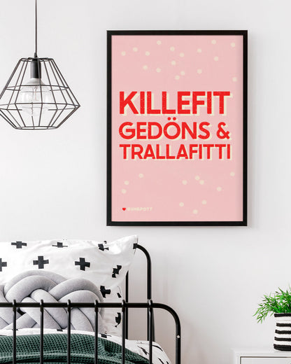 Hochwertiges Poster mit Ruhrpott-Wortschatz – perfektes Geschenk für Fans der Region.