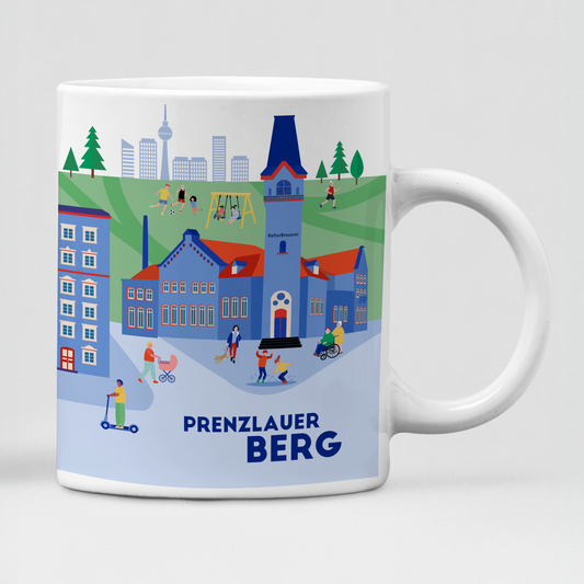 Illustrationstasse mit Prenzlauer Berg-Motiv Berlin