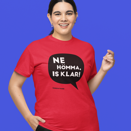 Lässiges Ruhrpott-T-Shirt mit typischem Spruch in weißer Schrift