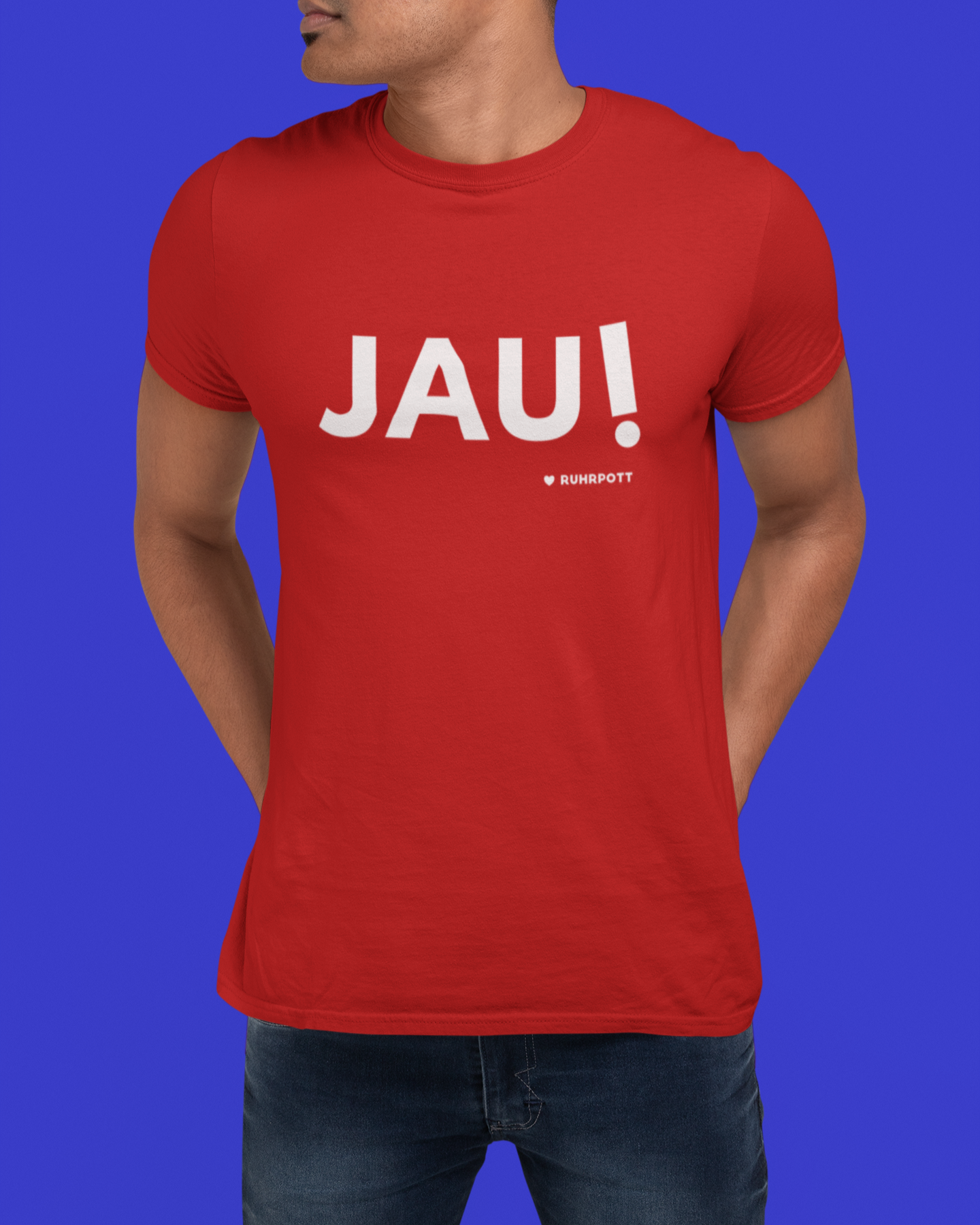 Schlichtes T-Shirt mit markantem Ruhrpott-Statement.