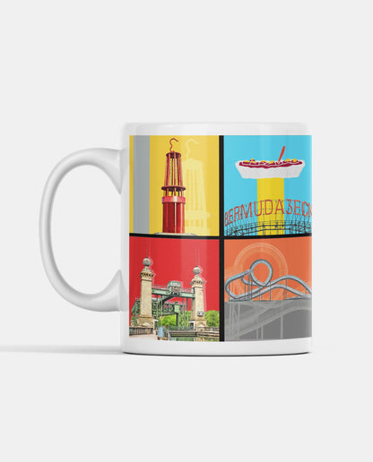 Hochwertige Ruhrgebiet-Tasse mit farbenfrohem Design und Wahrzeichen des Potts, spülmaschinengeeignet und alltagstauglich.