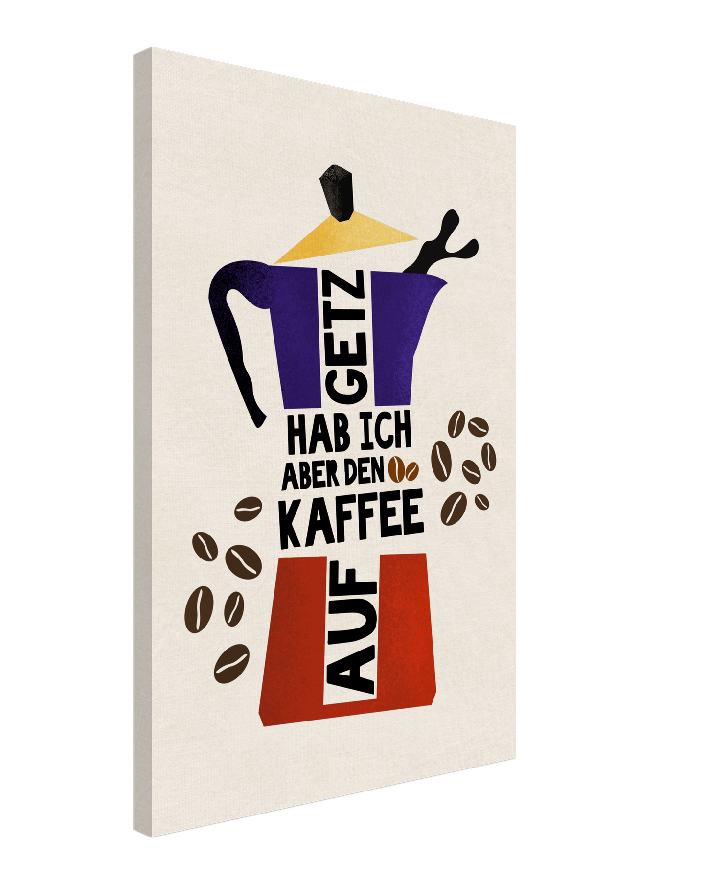 Humorvolles Wandbild mit Ruhrgebiet-Flair und modernem Retro-Design.
