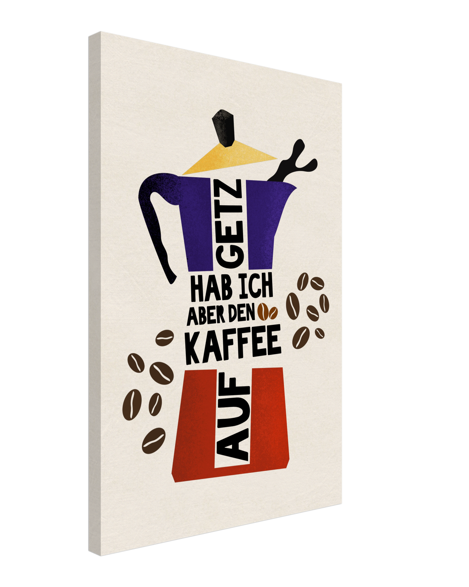 Humorvolles Wandbild mit Ruhrgebiet-Flair und modernem Retro-Design.