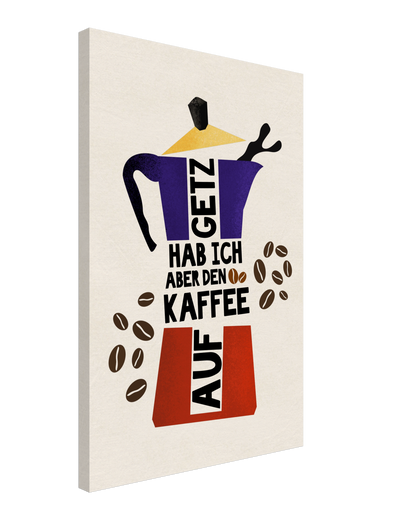 Humorvolles Wandbild mit Ruhrgebiet-Flair und modernem Retro-Design.