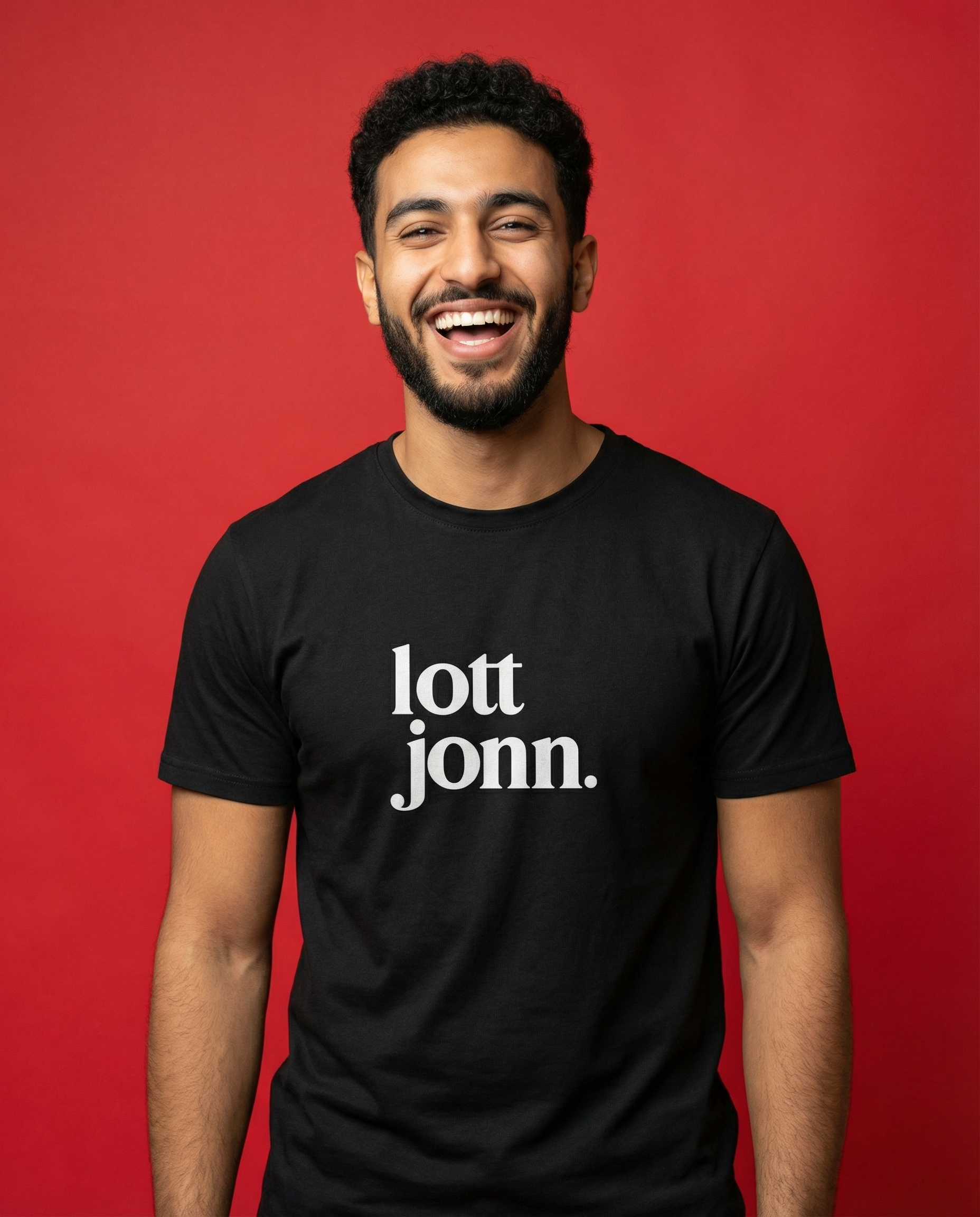 Unisex Shirt mit Köln-Spruch lott jonn. – schwarzes T-Shirt