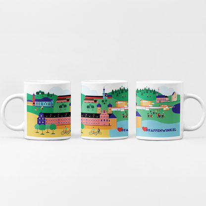 Stadtkind Souvenir Tasse mit regionalem Motiv aus Bayern