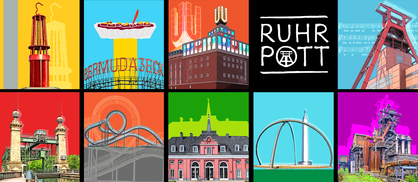 Tasse – Wahrzeichen aus dem Ruhrgebiet