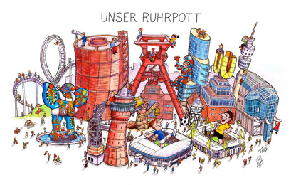 Tasse Jacques Tilly – Unser Ruhrpott